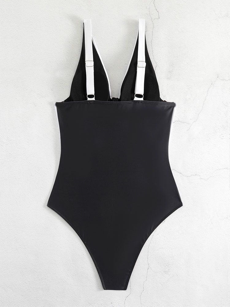 Maillot de bain une pièce conservateur à imprimé gainant pour femme, modèle Bikini 2025_voghion.com
