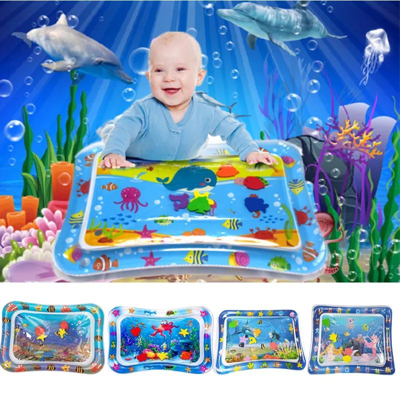 Summer Inflatable Water Mat PVC Playmat Toddler Activity Play Center Water Mat For Babies Early Education Developing Sum_voghion.com
