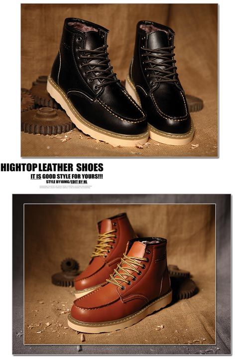 Martin boots męskie wiosenne i jesienne brytyjskie styl amerykańskie retro krótkie buty, skórzane buty robocze, wysokie cholewki_voghion.com