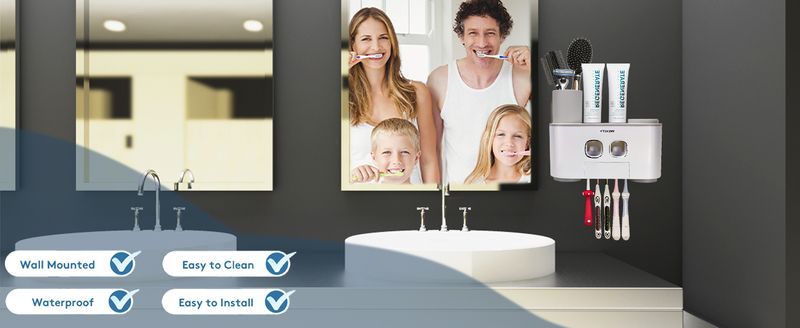 WEKITY Pro 5-Slot Wall Holder - Multifunctional Bathroom Organizer_voghion.com