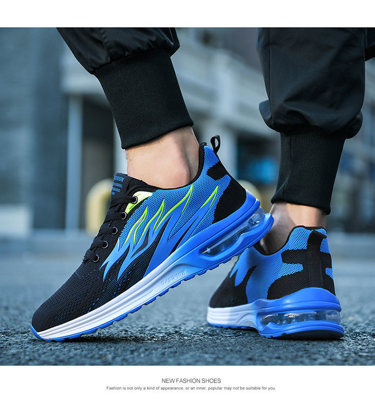 Men's Flame Cushion Running Shoes - Lightweight & Breathable With Soft Sole For Maximum Comfort (Trend Shock Absorption Gym & Jogging)_voghion.com