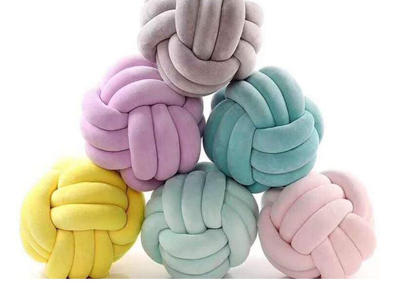 Huishoudelijke accessoires Ins Net Rood Huis Woonkamerdecoratie Sofa Kussen Bedkussen Effen Kleur Handgeweven Geknoopt Balkussen Bal_voghion.com