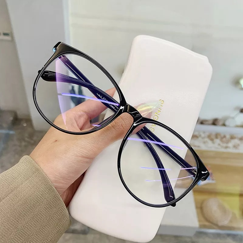 Lunettes de vue tendance pour jeux informatiques, anti-lumière bleue, transparentes, classiques, unies_voghion.com