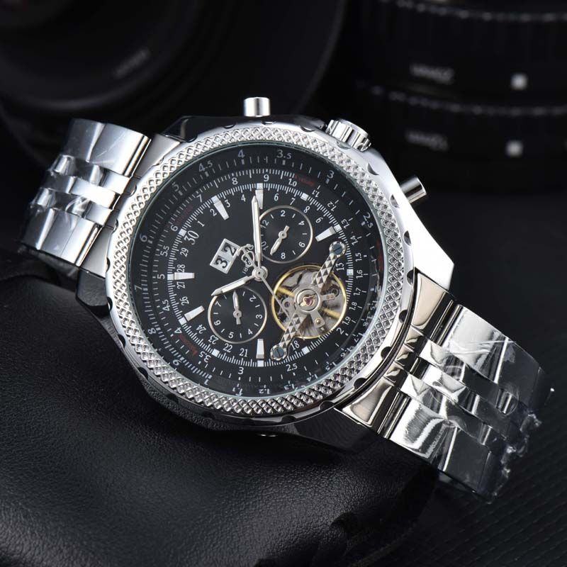 Hot Sale Sport Watches For Men Automatic machinery Wristwatch Multifunctional Automatic Date Rubber Strap Hot Sale Fashion Male Clocks Wholesale_voghion.com