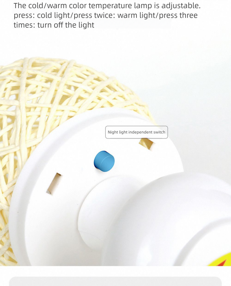 Internet Celebrity Table Night Light Dual Adjustable Color Changing Bedroom Bedside Socket Energy-saving Baby Feeding_voghion.com