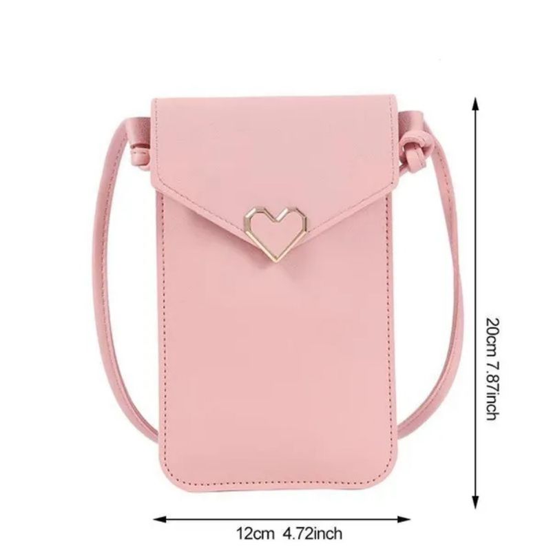 Frauen Mode PU Transparent Touchscreen Mobile Geldbörse Damen Tasche Schnalle Große Kapazität Täglichen Einkauf Mobile Geldbörse Mädchen Geburtstag Familie Geschenk_voghion.com