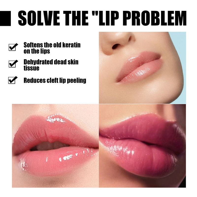 EELHOE Strawberry Scrub Pattern Dry Dead Skin Dudu Moisturizing Lip Care_voghion.com