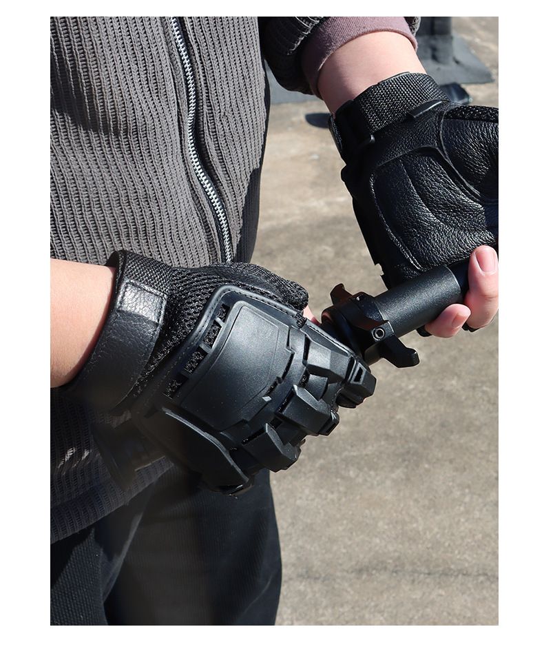 Luvas táticas Luvas de proteção mecânicas de combate com casca dura Luvas de meio dedo para atividades ao ar livre Treinamento de campo CS como luvas táticas_voghion.com