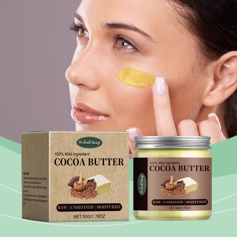 WoodSleep Cacaoboter Moisturizer, Lichaam Gezicht Huid Hydraterend Hydraterend Voedend Huidverzorging_voghion.com