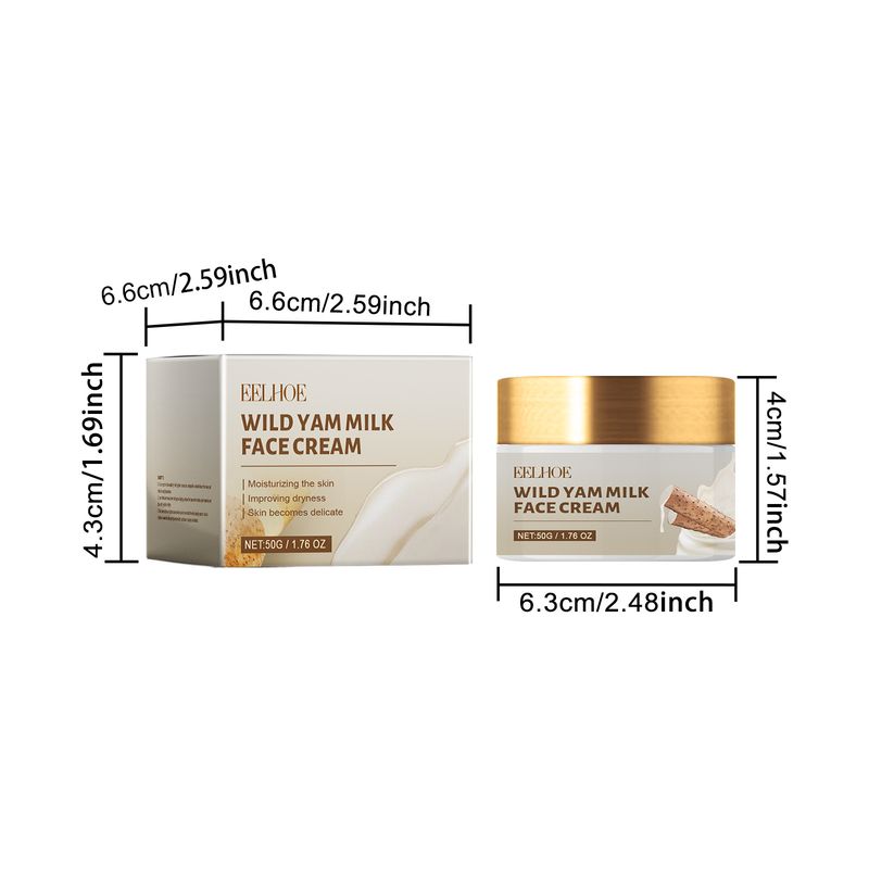 EELHOE Yam Cremă hidratantă reparatoare, îngrijire a pielii hidratantă și hidratantă, antirid, estompare pete, cremă de îngrijire revigorantă_voghion.com