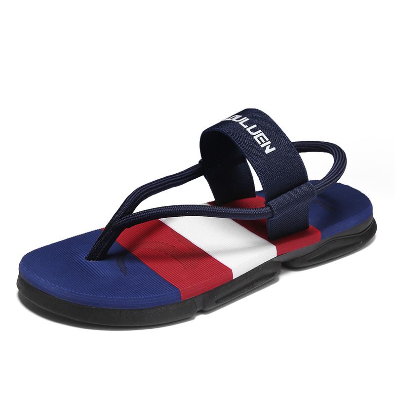 Luluan Sommer Neue Sandalen Dual Zweck Outdoor Freizeit Strand Schuhe Hausschuhe Männer Dicke Sohle Anti Slip_voghion.com