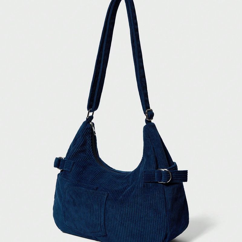 Zaino a tracolla in tweed di grande capacità, nuova borsa tote in tela casual alla moda primavera/estate 2025, borsa a tracolla versatile per tutti i giorni_voghion.com