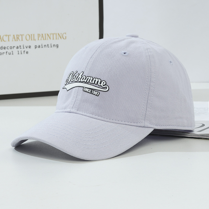 Nuovo da donna colla stampa Soft Top Baseball versione coreana Tide Wash approfondisce il viso Mostra piccolo cappello con lingua d'anatra da uomo_voghion.com