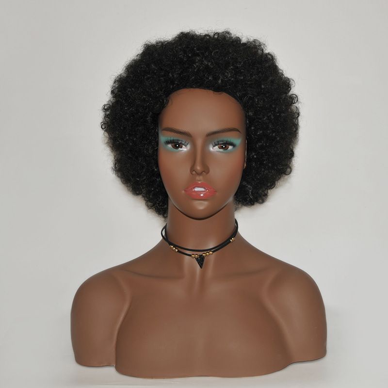 Orecchini color pelle nera, maschere, espositori, manichini per metà corpo femminile, parrucche, teste_voghion.com