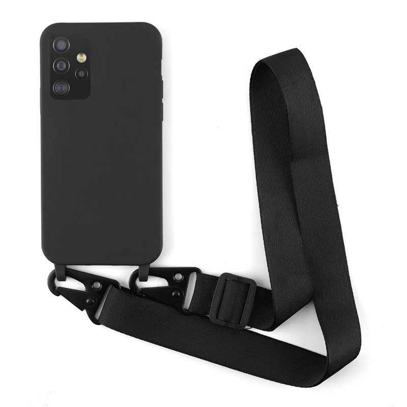 Husă cu șnur cu curea încrucișată pentru Samsung Galaxy A52 A13 A53 A54 A14 A24 A34 A73 A33 A32 A12 A72 A51 A71 A22 A41 A21S Husă moale_voghion.com