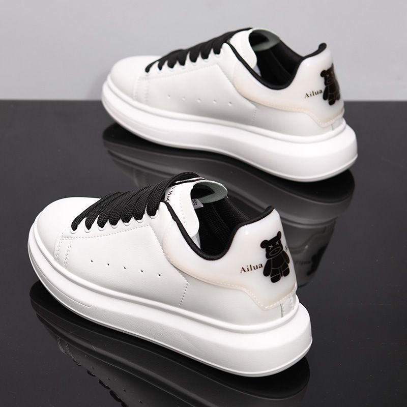 Kangmai Qun Witte Heren Violent Bear Trendy Merk Lente en Herfst Casual Sneakers Koppel Veelzijdige Sportschoenen Dames_voghion.com
