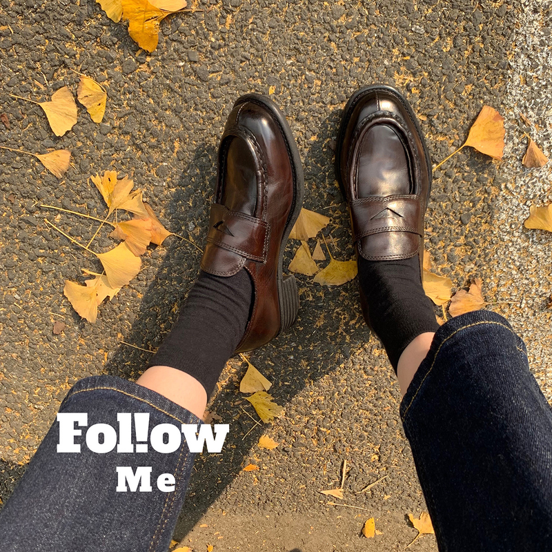High-End Version ~ Grape Mom Same Thick-Soled Small Shoes For Women British Style Slip-On Lazy Genuine Leather Loafers_voghion.com