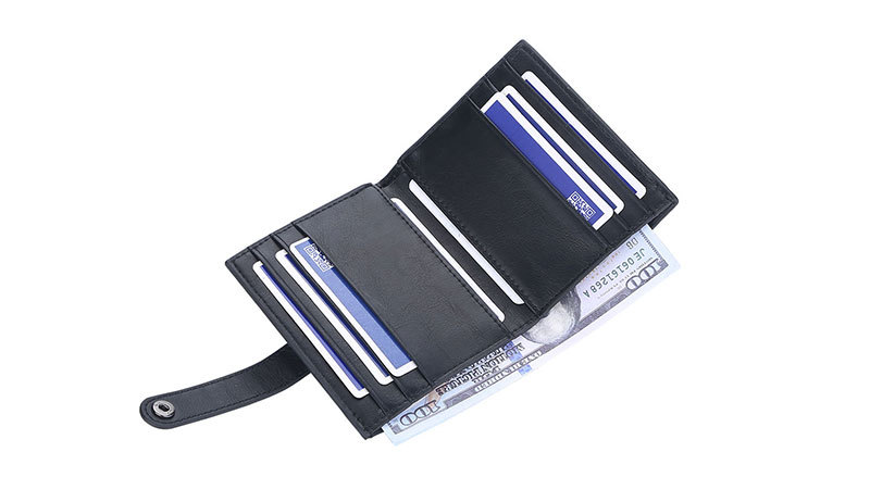 BAELLERRY Bag Business Mini Buckle Men's Thin Multi Position Zero Wallet Bank Card Clip_voghion.com