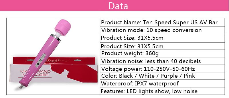 10-Gang-AV-Vibrator, leistungsstark, Zauberstab, G-Punkt-Stimulation, Klitoris-Massagegerät, Vibratoren, Intimspielzeug für Frauen,_voghion.com