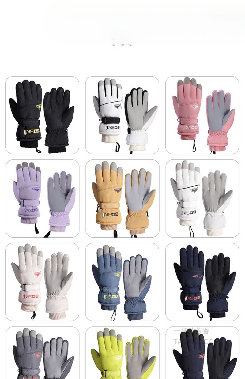 Warme Handschuhe für Herren, Winter, Reiten, elektrisches Motorrad, winddicht, kältebeständig, wasserdicht, Skifahren, Fleece, dicke Baumwolle_voghion.com