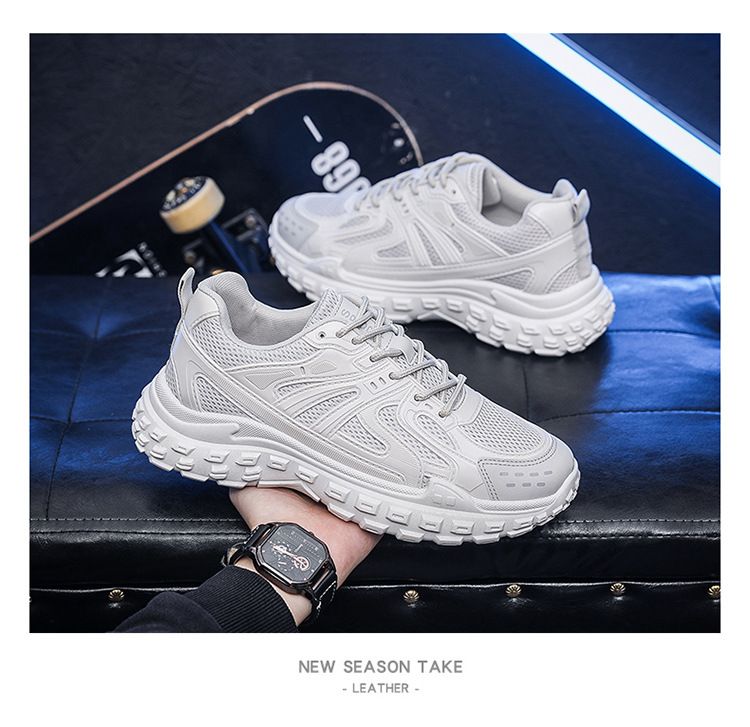 Sicherheits-Sneakers für Herren im Sommer aus atmungsaktivem Mesh im koreanischen Stil, trendige, vielseitige, rutschfeste Laufschuhe für Papa_voghion.com