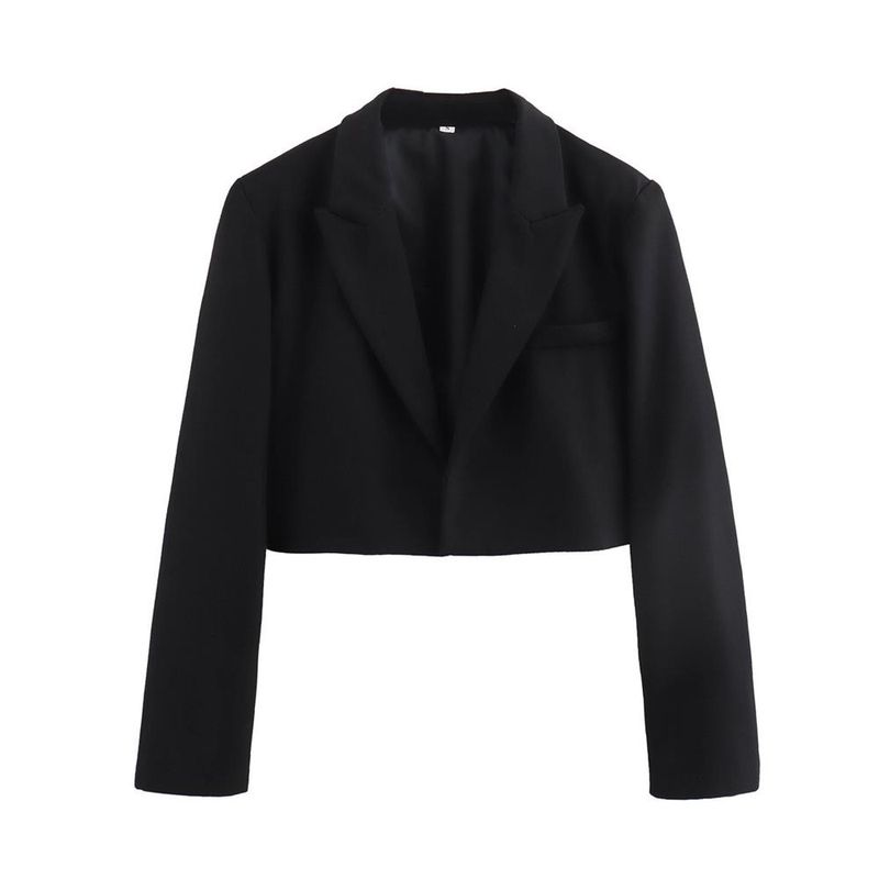 Women's Clothing 2024 Autumn Winter New Style Personality Fashion Simple Short Blazer Jacket For Women_voghion.com