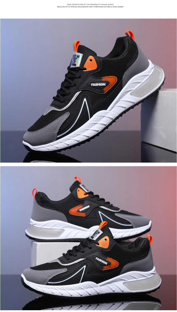 2024 Neue Network Sports Leichte Laufschuhe mit weicher Sohle Trendy Casual Vielseitige Herrenschuhe_voghion.com