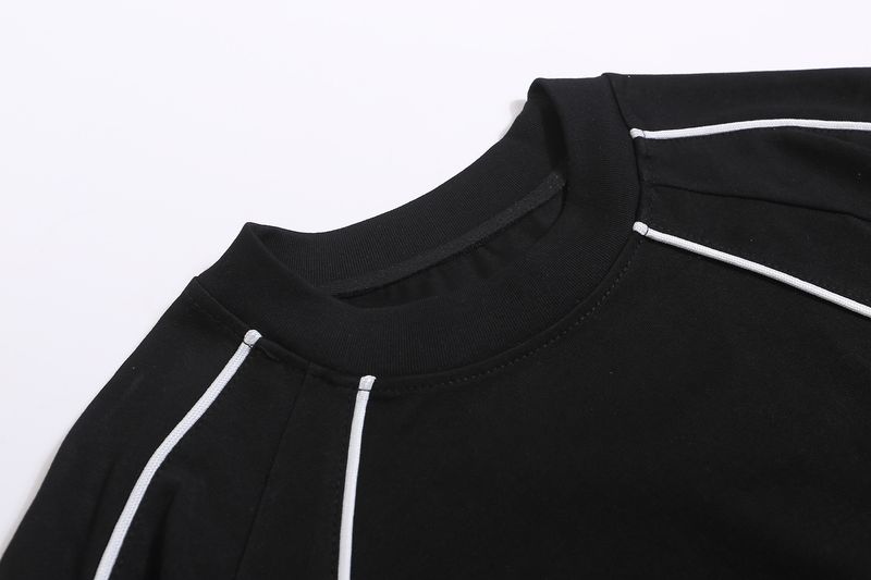 Camiseta de manga corta con letras americanas para hombre, diseño hip-hop de verano, estilo urbano, ideal para el día a día._voghion.com