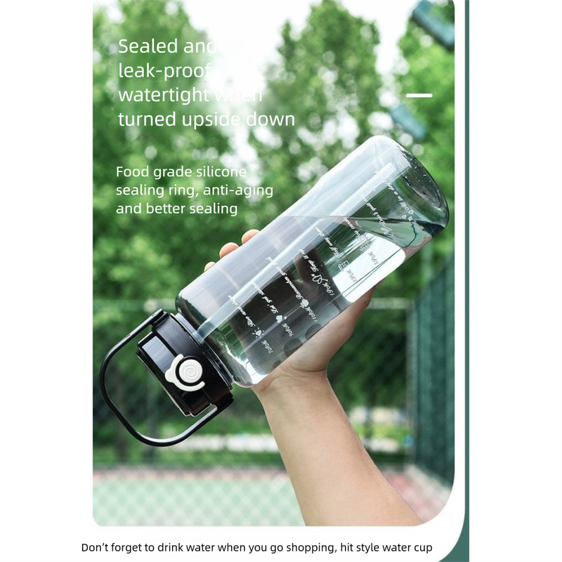 Dual Spout Sports Bottle 1.2L - High Temperature Resistant, Large Capacity Water Bottle For Men, Gym & Outdoor_voghion.com