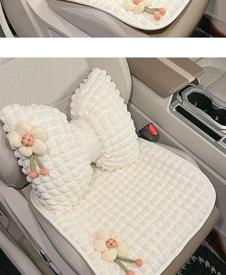 Breathable Fabric Universal Semi-enclosed Comfortable Non-slip Four Seasons Car Seat Cover Auto Cushion_voghion.com