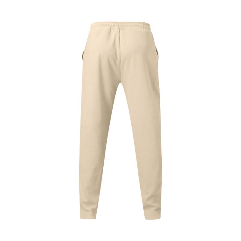 Îmbrăcăminte pentru bărbați, pantaloni sport casual pentru bărbați, talie înaltă, cu cordon, mărime mare, culoare solidă_voghion.com