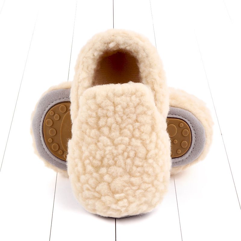 Scarpe da bambino autunno e inverno scarpe da bambino foderate in pile suola in gomma morbida antiscivolo scarpe da bambino scarpe di cotone scarpe da bambino all'ingrosso 2706_voghion.com