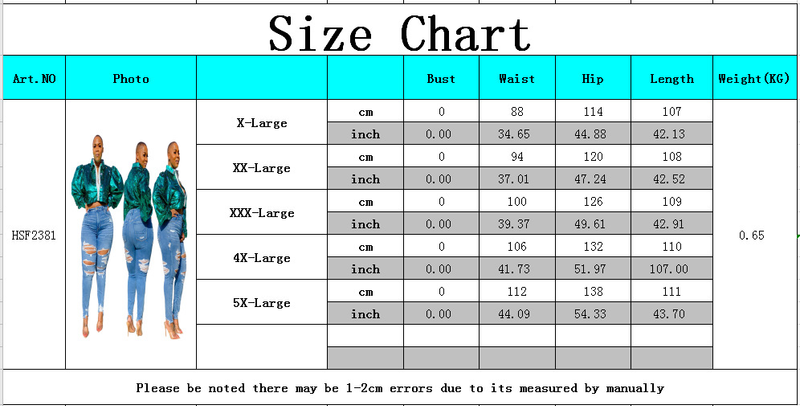 Women's clothing HSF2381 large size women's clothing personalized ripped slim stretch denim petite pants_voghion.com