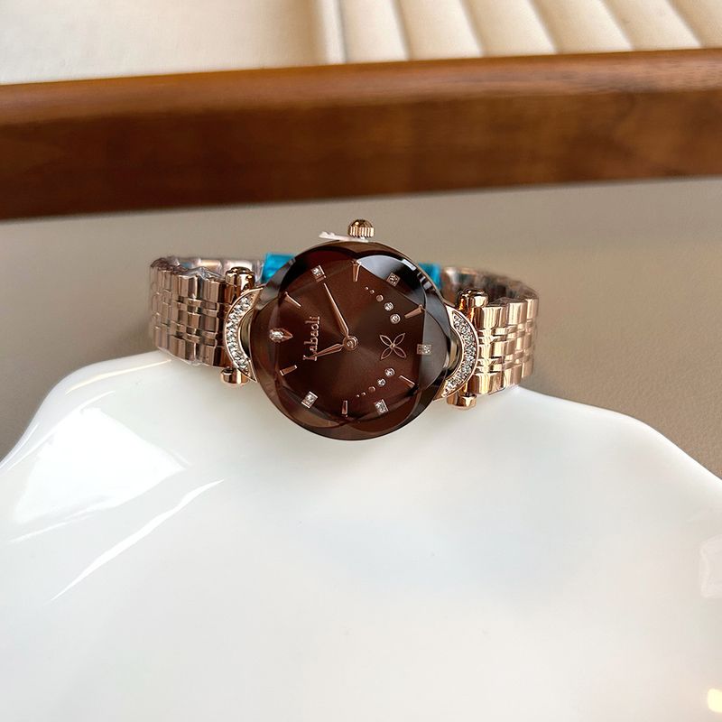 2025 La Baoli Elegant Series Temperament Light Luxury Women's Cut Mirror Independent Second Hand Quartz Watch_voghion.com