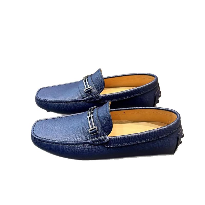 1:1 Brand Original Box Slip-On Lazy Loafers Men's Casual Suede Shoes Metal Buckle Leather Soft Sole_voghion.com