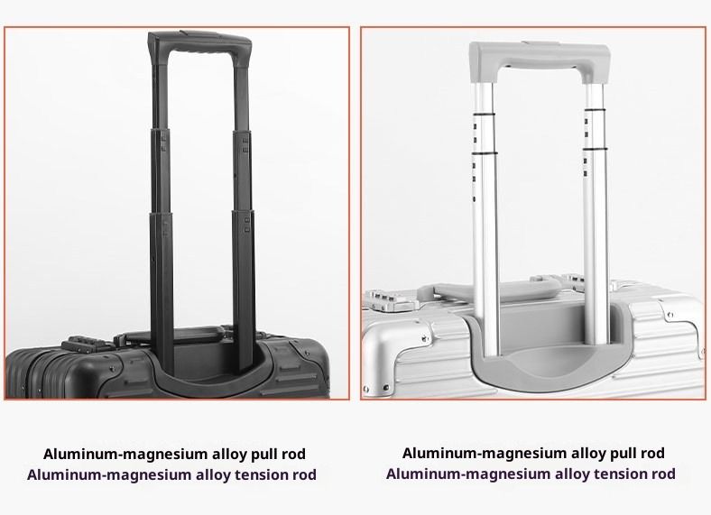 Valigia da imbarco per esportazione in lega di magnesio e alluminio KOOSSOASIS da 18 pollici, valigia da donna, piccola valigia da uomo con tirante per password_voghion.com