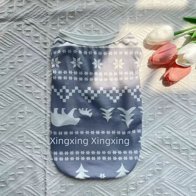 Gilet estivo natalizio per animali domestici, cane, gatto, sottile e traspirante, orsetto Bomei, piccolo cane, vestito per animali domestici_voghion.com