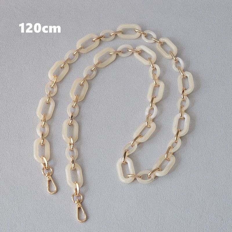 Shoulder Strap Accessories Mixed Gold Bag Resin Thick Acrylic Phone Chain_voghion.com