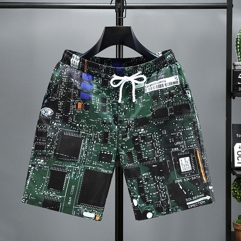 Pantaloncini estivi da uomo ad asciugatura rapida pantaloncini corti da uomo casual rete rossa marchio di moda sport abbigliamento da spiaggia pantaloni da uomo moda_voghion.com