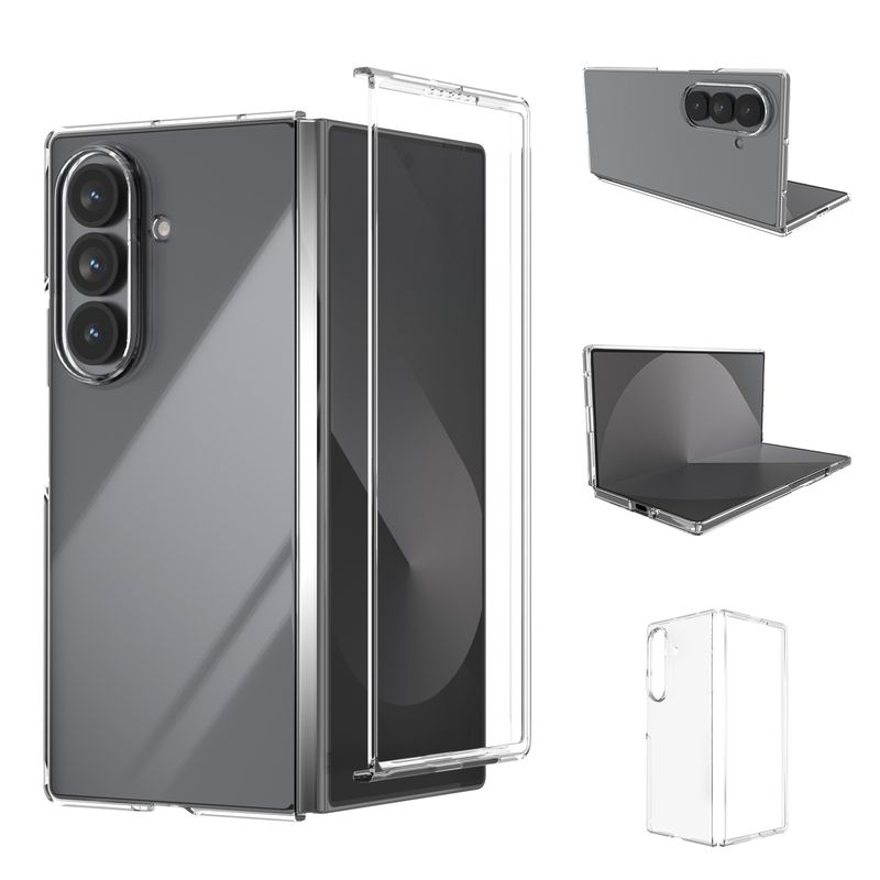 Stoßfeste, durchsichtige, harte Klapptasche für Samsung Galaxy Z Fold7 5G 7 Fold6 Fold5 Fold2 Fold4 Fold 6 5 4 3 2 Fold3_voghion.com