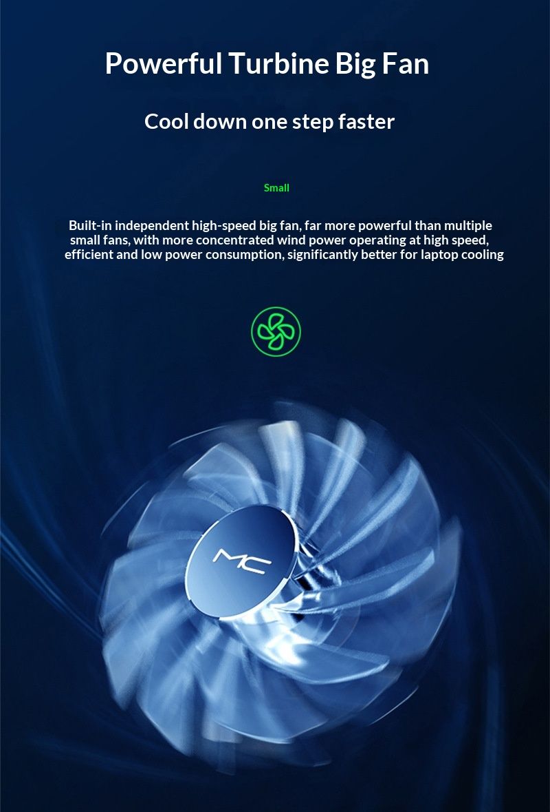 NeoGear NeoGear Computer Radiatore in alluminio Supporto in lega di raffreddamento per laptop Semiconduttore Nuo Xi Q5 Base Ventola silenziosa Argento Nero_voghion.com