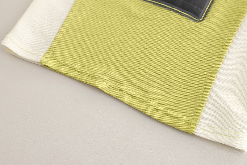 Kinderkleidung Sommeranzug Modischer Buchstabenknopf Farblich passender Kurzarm-Zweiteiler für Jungen und Babys_voghion.com