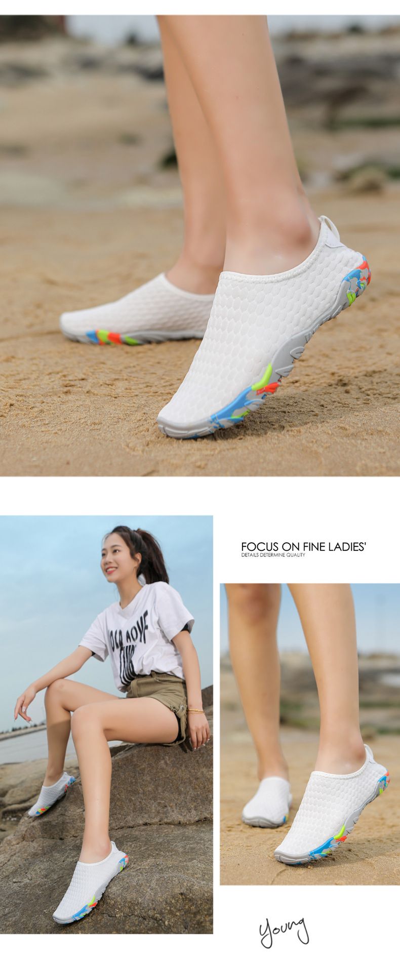 Couple Swimmin Men Thick Soft Sole Snorkelin Women Beach Divin Raftin Wadin Shoes Quick-Dry Non-Slip Stream_voghion.com