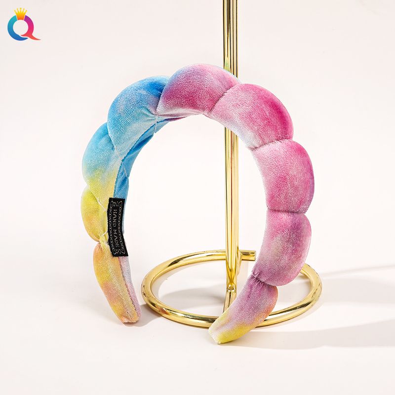 Fascia per capelli da spa - Fascia per capelli in spugna con morbida schiuma per chioma alta, trucco e cura della pelle_voghion.com