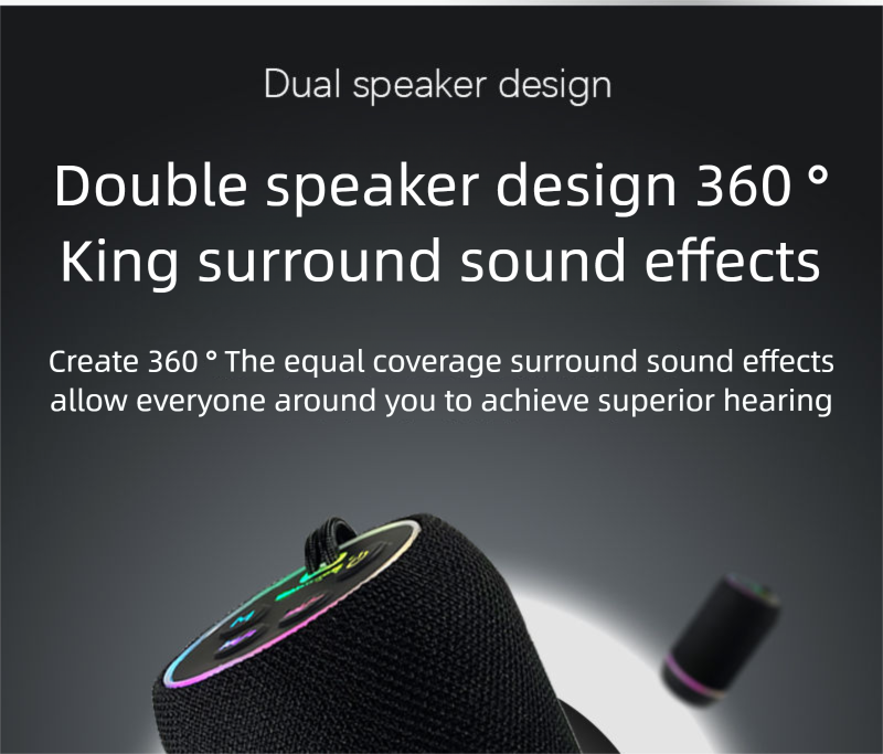 BNANAE Outdoor Wireless Bluetooth Speaker Stereo Surround Waterproof Portable Volume Sports High Sound Quality_voghion.com