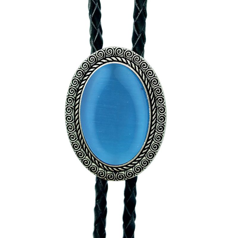 Neue Stil Jade Hemd Kette Bolo Hals Seil Halskette Krawatte_voghion.com