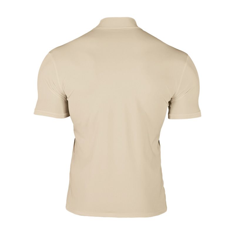 Grenzüberschreitende Herrenbekleidung Spot 2024 Sommer Einfarbig Kurzarm Fashion Bottoming Shirt Enges Rollkragen-T-Shirt für Herren_voghion.com