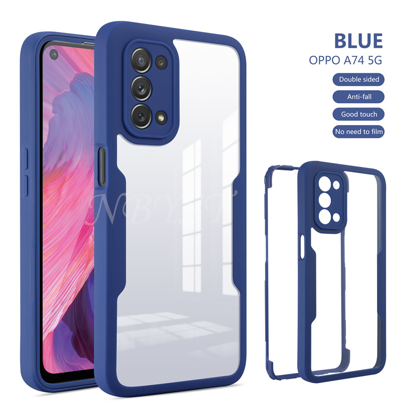 360 Full Body Double Clear Case For Samsung S22 Ultra S21 FE S22 Plus Shockproof Cover Galaxy A52S A53 A73 M52 A13 A33 5_voghion.com