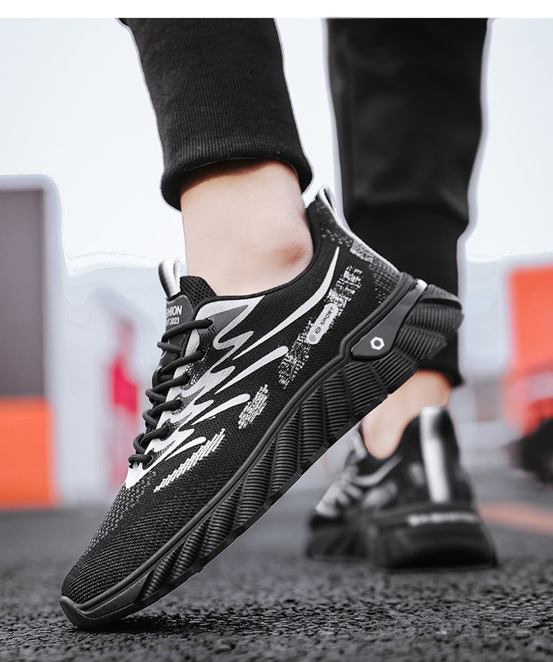 Sportschuhe, flach, rutschfest, leicht, bequem, mit Schnürung, für Herren, lässiger Stil, zum Wandern, Camping, Reisen_voghion.com