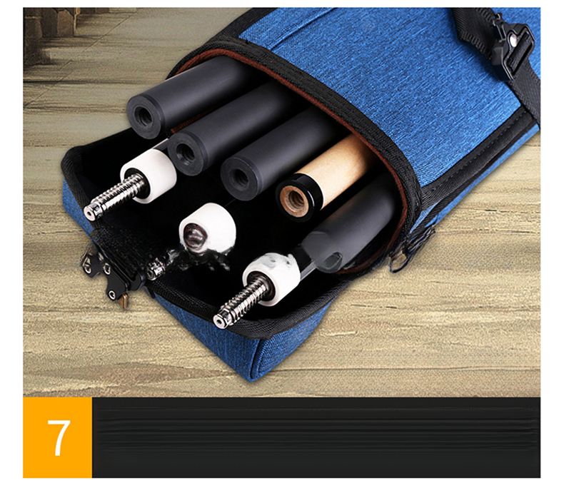 JFLOWERS Billard JF 8-Loch Aufbewahrungstasche American Nine-Ball Large Head Case 1/2 Queue_voghion.com